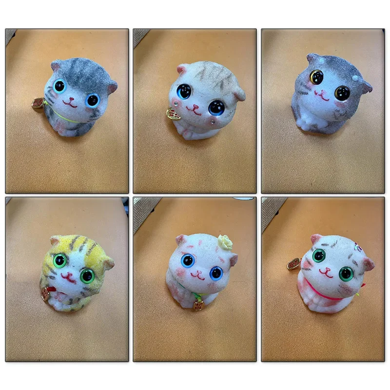 5Inch Mini Reborn Doll Cat Touch Soft Solid Full Silicone Body Children Toys