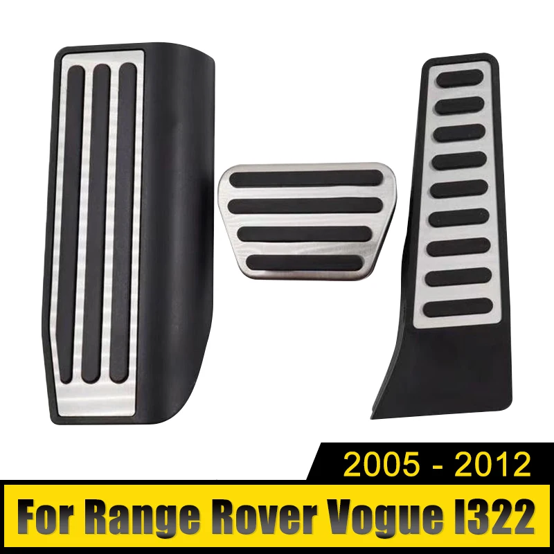 

For Land Rover Range Rover Vogue l322 2005-2010 2011 2012 Stainless Car Accelerator Gas Pedal FootRest Brake Pedals Cover Pads