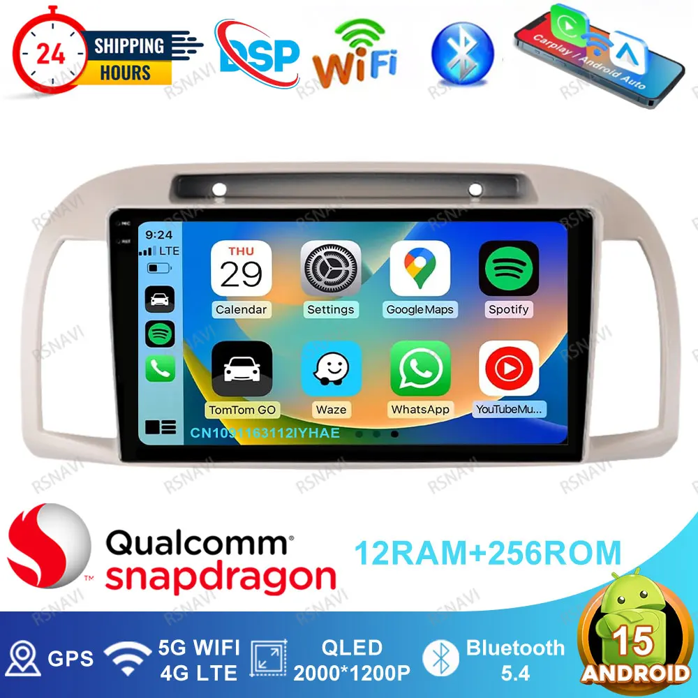 

Автомобильное радио Android 15 для Nissan March Micra K12 2002-2010 Viedo плеер DVD-навигация стерео авторадио 5G WIFI GPS мультимедиа BT