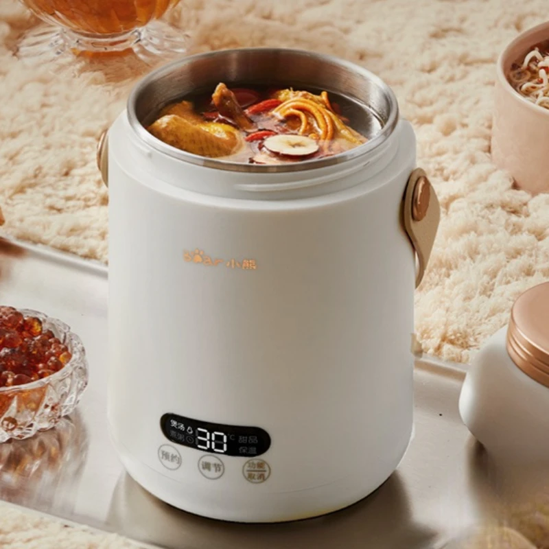 الدب 220 فولت الكهربائية الطبخ وعاء التلقائي المنزلية بطيئة الطبخ وعاء عصيدة صانع 0.8L موقد متعدد الوظائف DDG-D30H5