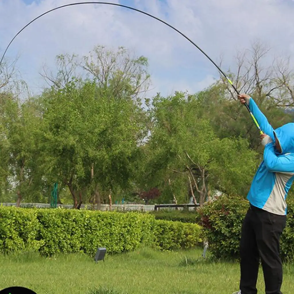 Portable Ultralight Telescopic Fishing Rod High Density Carbon Pole Hard Spinning Rod for Outdoor Lake Reservoir