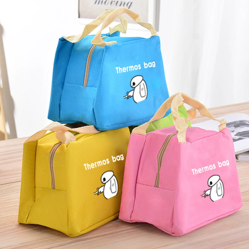 

Thiened алюминиевая фольга ланч-бокс сумка изолированная охлаждающая сумка-бенто с подогревом для обеда с портативным контейнером для хранения еды