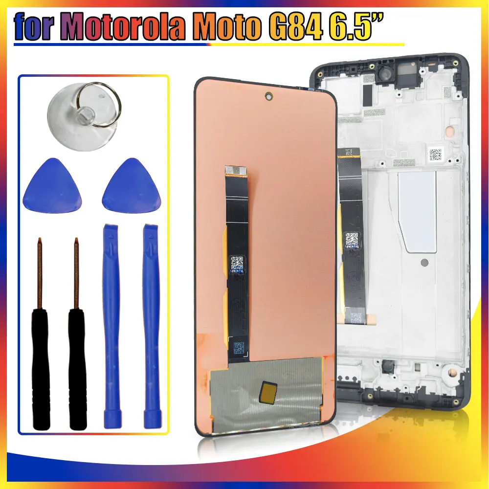 AMOLED LCD for Motorola Moto G84 XT2347 XT2347-1LCD Display Touch Screen Digitizer Replacement for Moto G84 XT2347 XT2347-2 LCD