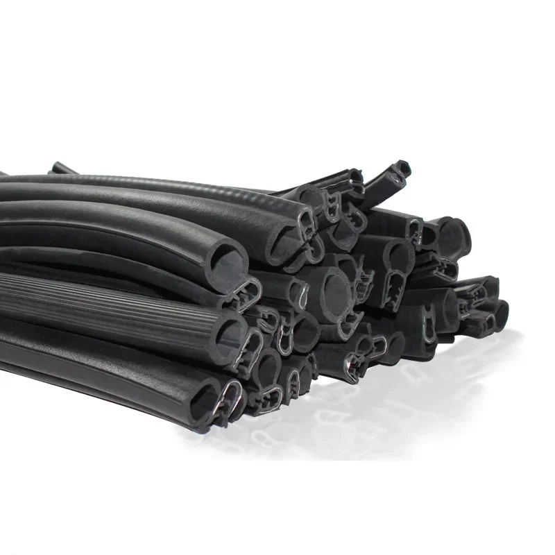 Striscia di tenuta in gomma per protezione del bordo della porta da 3 metri Tipo U Resistente per auto Nave Rivestimento antipolvere Insonorizzazione Guarnizioni impermeabili Parti