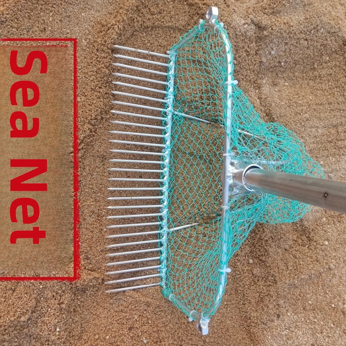 Galvanized Welded Net Scoop Beach Gathering Tool for Digging Clams And Mussels  Gardening ovel And Rake
