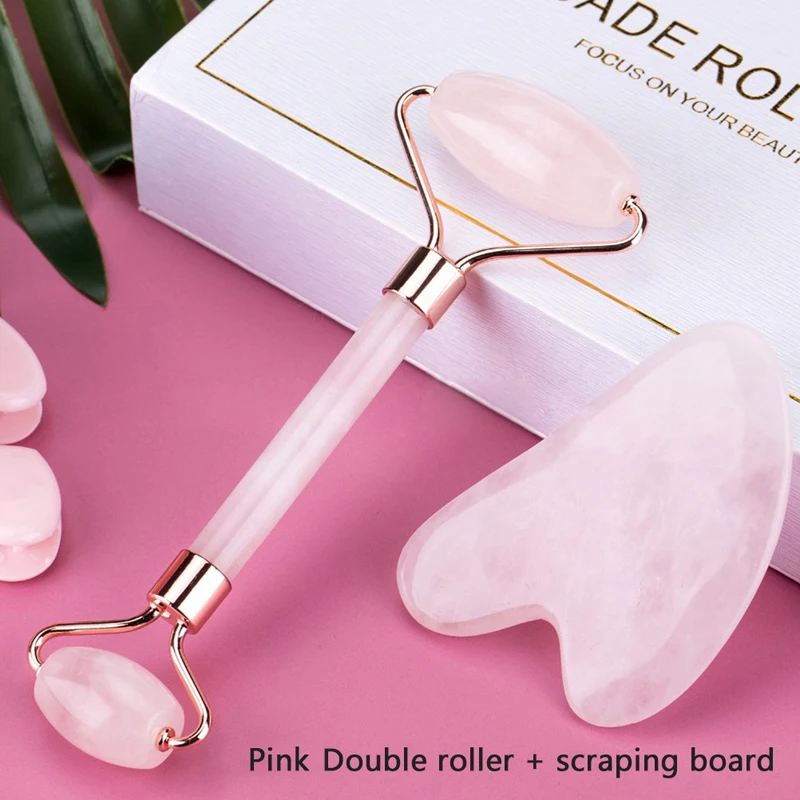 Neue rosa Gua Sha Roller Massage gerät heben Gesichtshaut Schönheits pflege Guasha Board Körper kratzen Gesicht Spa Massage Schröpfen Guache Tool