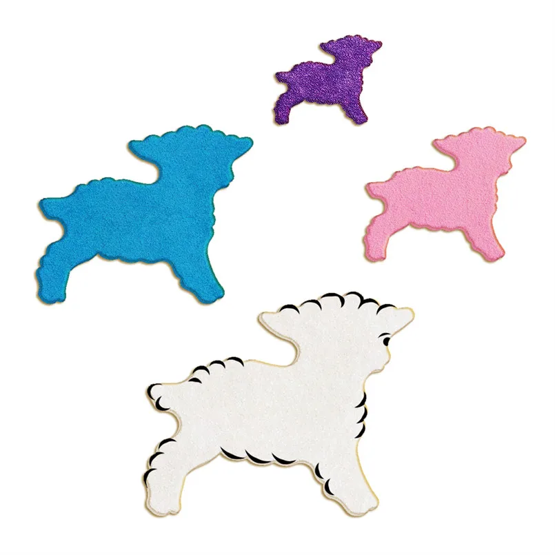 Four Specifications Cartoon Animal,Cute Little Lamb,Plastic Molds,Cake Fondant Tools,Cookie Sushi and Fruits Cutters