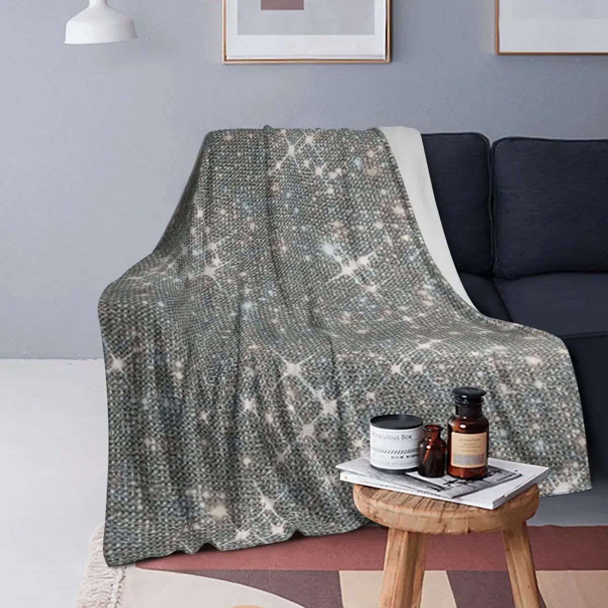 

All That Glitters Blankets Soft Warm Flannel Throw Blanket Bedspread for Bed Living room Picnic Travel Home Couch