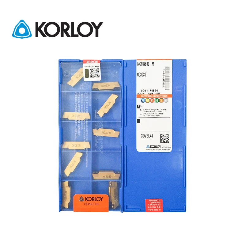 

10pcs KORLOY 100% Original MGMN600-M NC3020 NC3030 NC3120 NC6315 PC9030 PC215K HO1Multi Face Grooving Carbide Turning Inserts