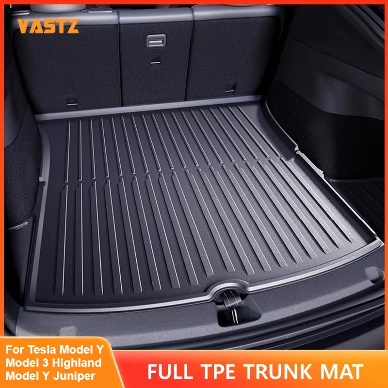 

Integrated Trunk Mat for Tesla Model Y Model 3 Highland 2024 2025 Model Y Juniper 2025 Rear Front All Weather Car Protection Pad