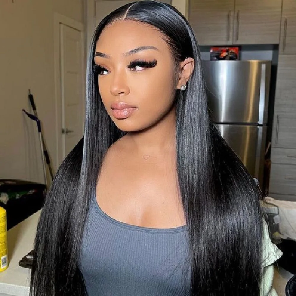 10A Straight Lace Front Wigs for Women Pre Plucked 200 Density 13x4 Transparent Lace Front Wig for Women Frontal Wigs Human Hair