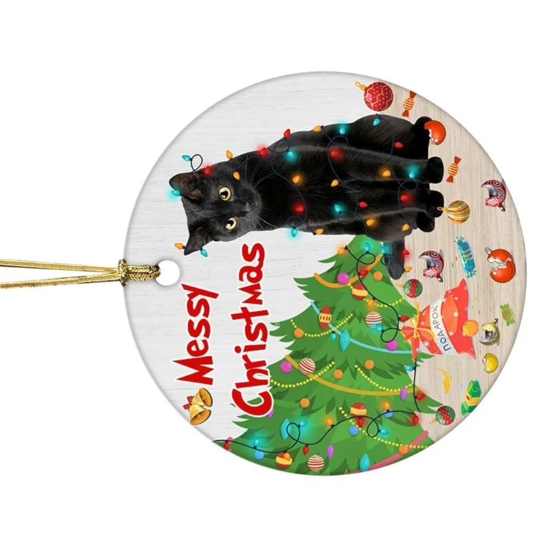 Creative Christmas Ornament Black Pendant Decoation Backpack Bag Pendant