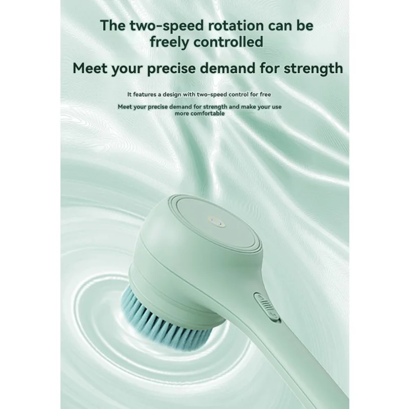 A61I Waterproof Rechargeable Electric Body For Cleansing Brush With 3 Replacement Heads, For Cleansing And Massaging Bath Tool S