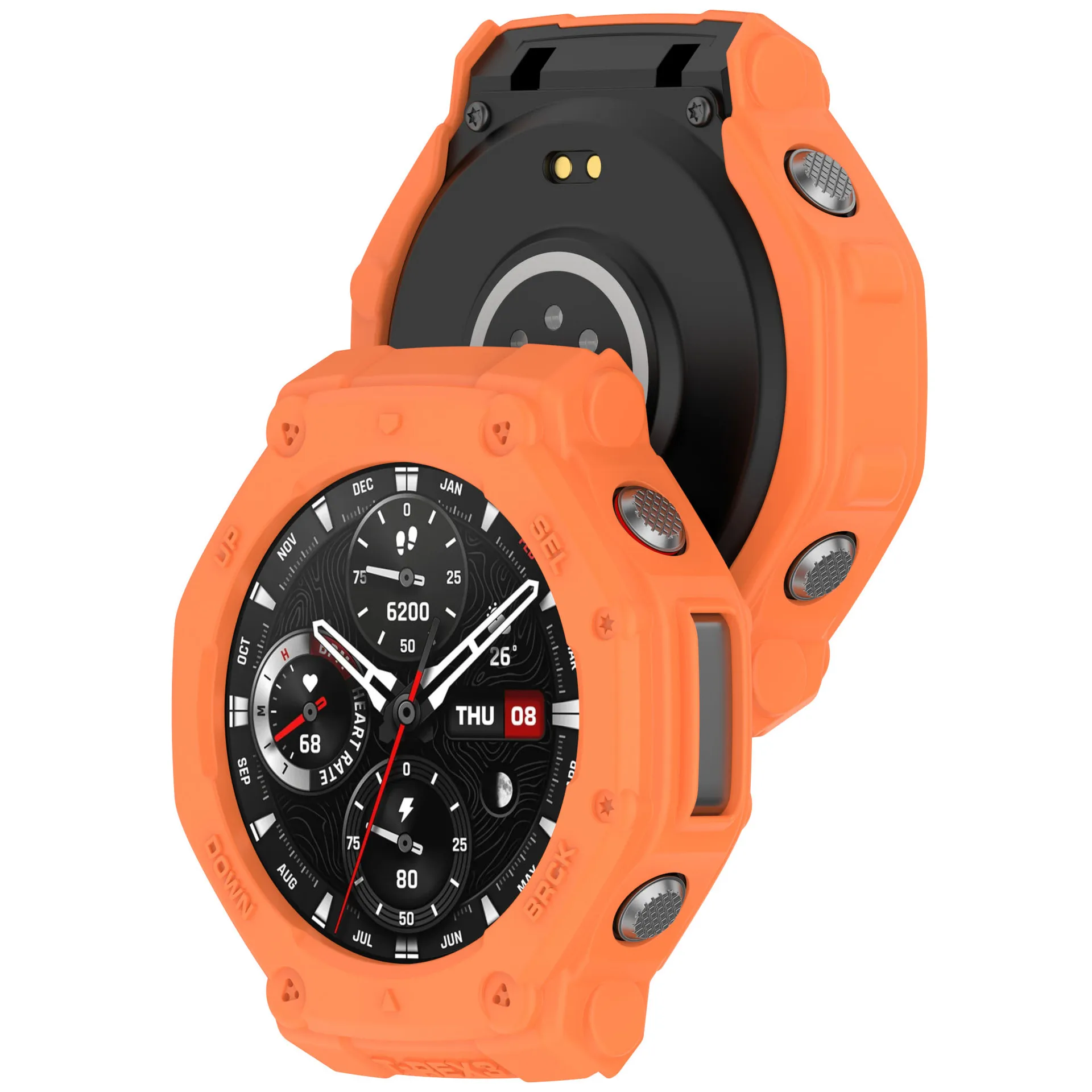 스마트워치 TPU 소프트 쉘 엣지 보호대 케이스 프레임, Amazfit T-rex 3 스마트 워치 보호 범퍼 커버 Trex3 액세서리