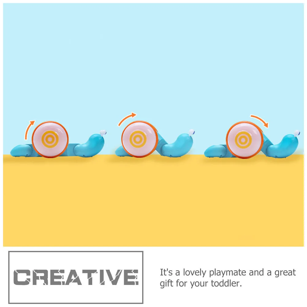 زميل لعب سلسلة سحب الحلزون للأطفال الصغار مشاية للتعليم المبكر لعبة سحب الحلزون للتعلم