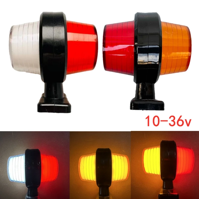 2Pcs 12v-36v Truck lights Trailer lamp Tail Light truck Side Marker Indicators caravan rear Light tractor Signal Lights