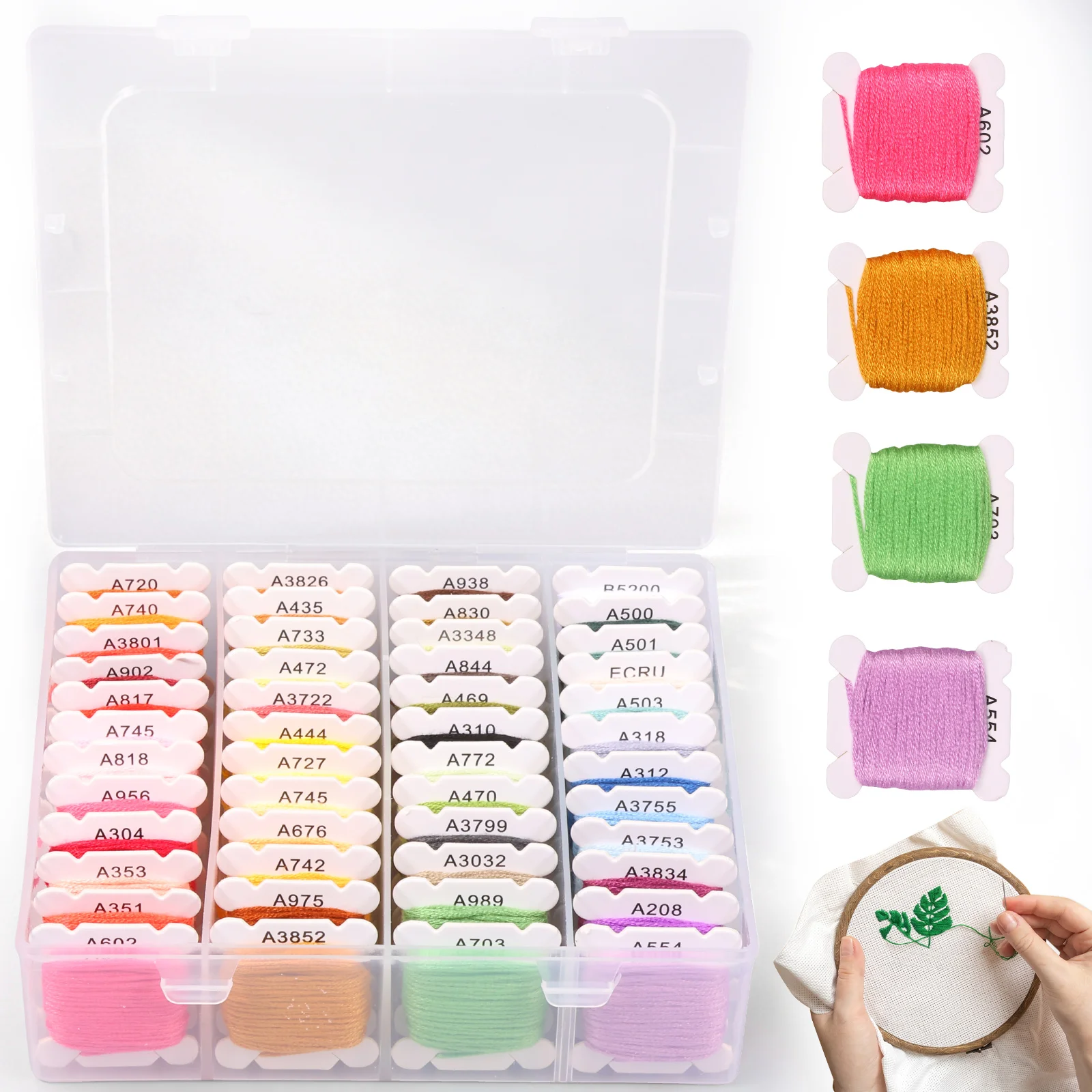Embroidery Stitches - 48/72 Color Embroidery Thread DIY Embroidery
