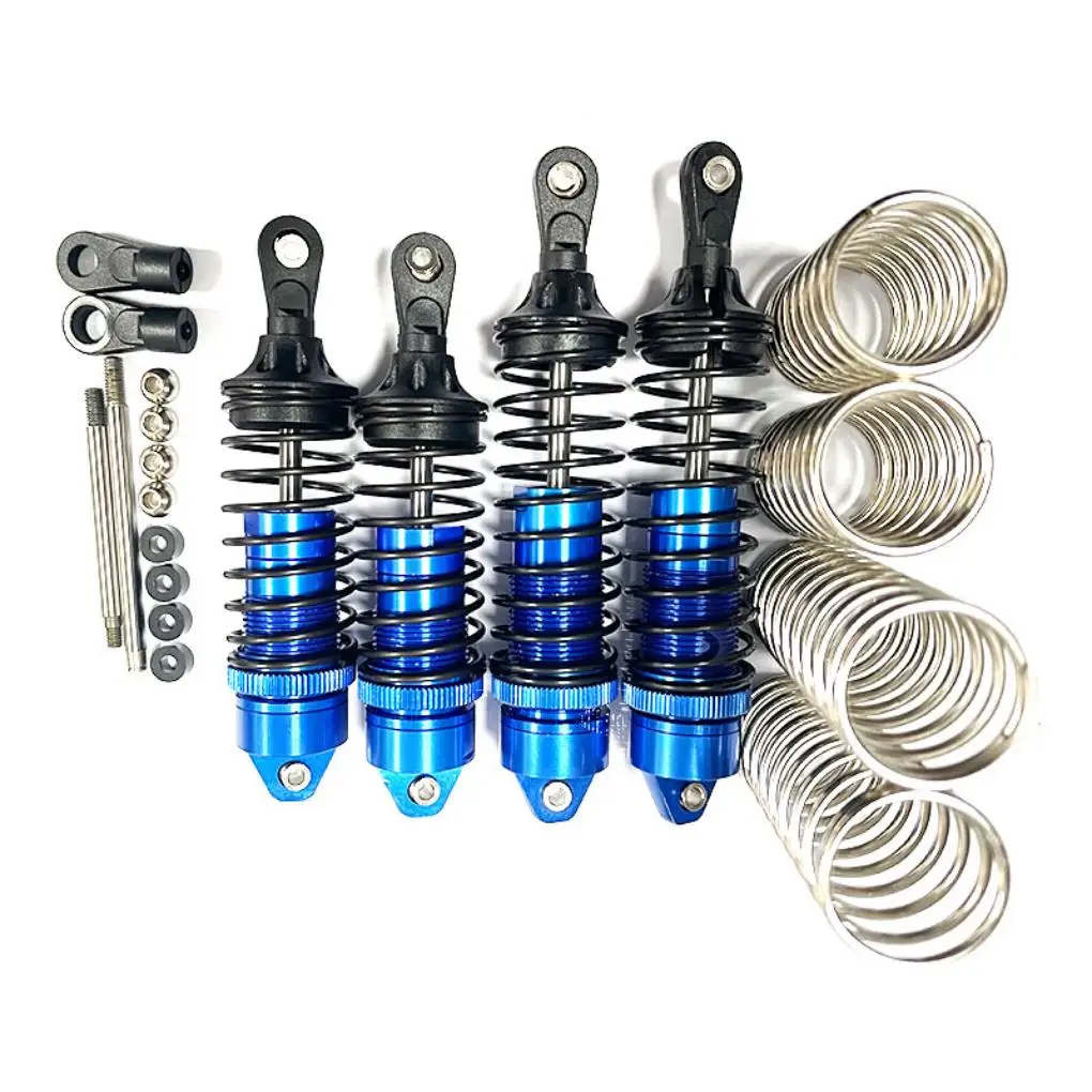 4pcs Aluminum Alloy Front Rear Shock Absorber Damper for 1/10 Losi Lasernut U4 OFF-Road RC Upgrade Parts