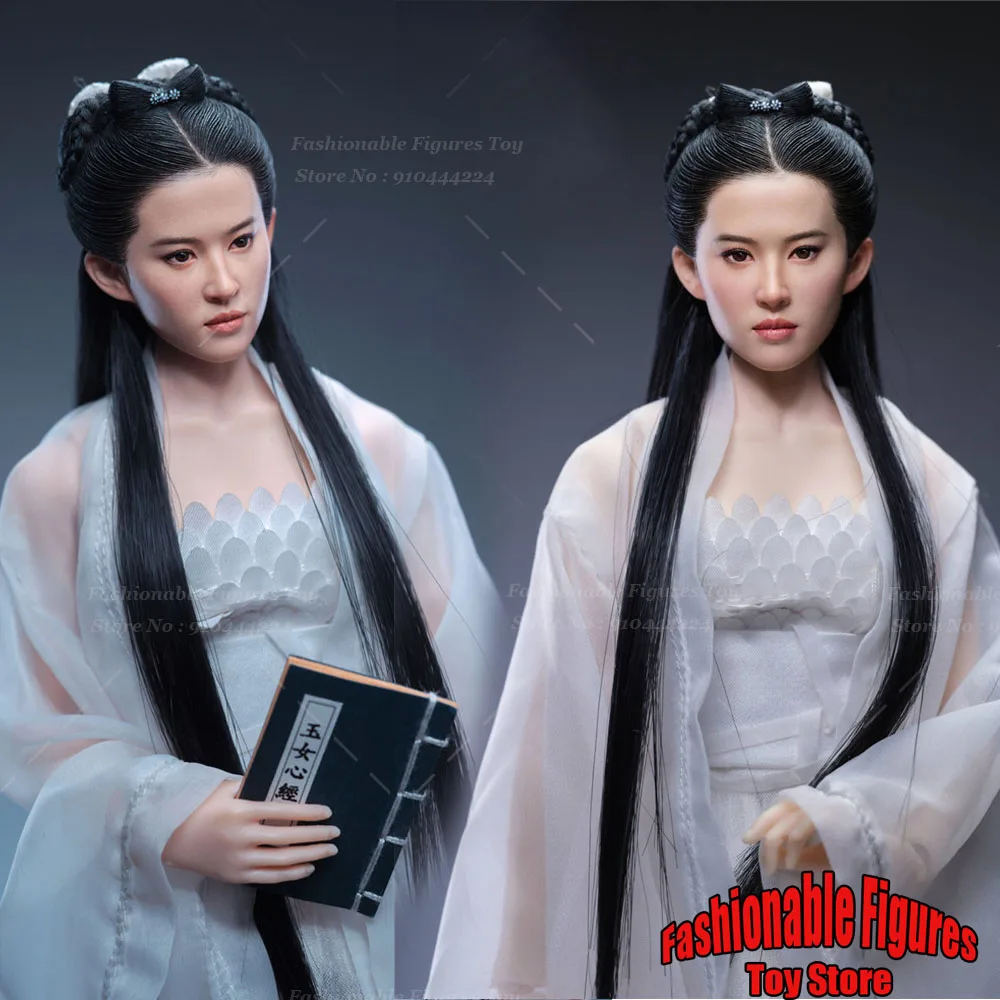 

Z6TOYS Z006 1/6 Women Soldier Head Sculpture Crystal Liu Little Dragon Beauty Fairy Sister Head Model Fit 12" Action Figure Body