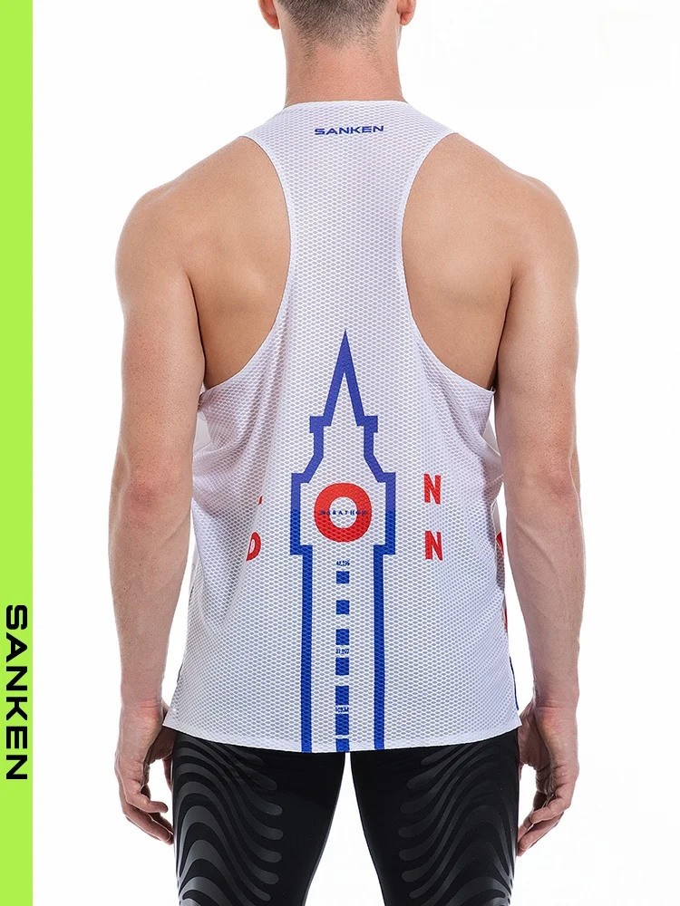 

Sanken Profional Marathon Vest Qui Dry Sport Vest London Series Summer New Sle Moisture ng Breathable Thin Vest