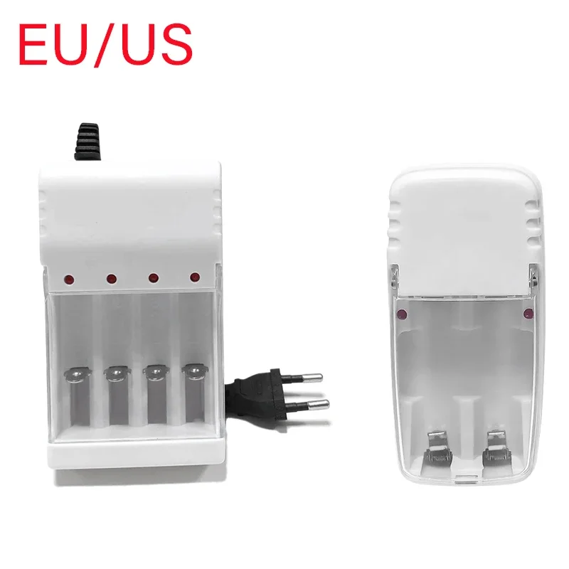 

EU US Plug 4 Slots Universal Battery Charger Batteries Charger for AA / AAA Ni-MH / Ni-Cd Batteries Rechargeable Battery