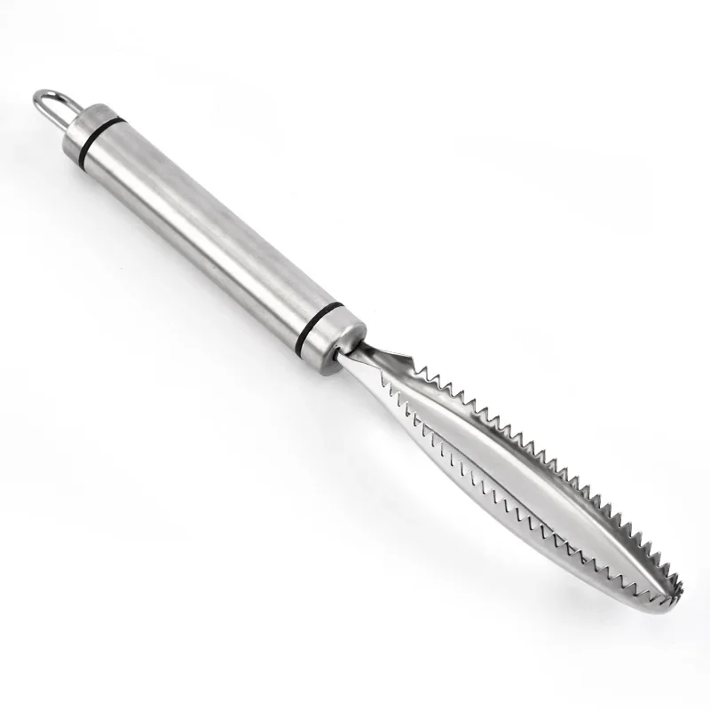 304 Stainless Steel Kitchen Small Tool Hand-held Fish Scale Scraper Brush Kitchen Gadgets