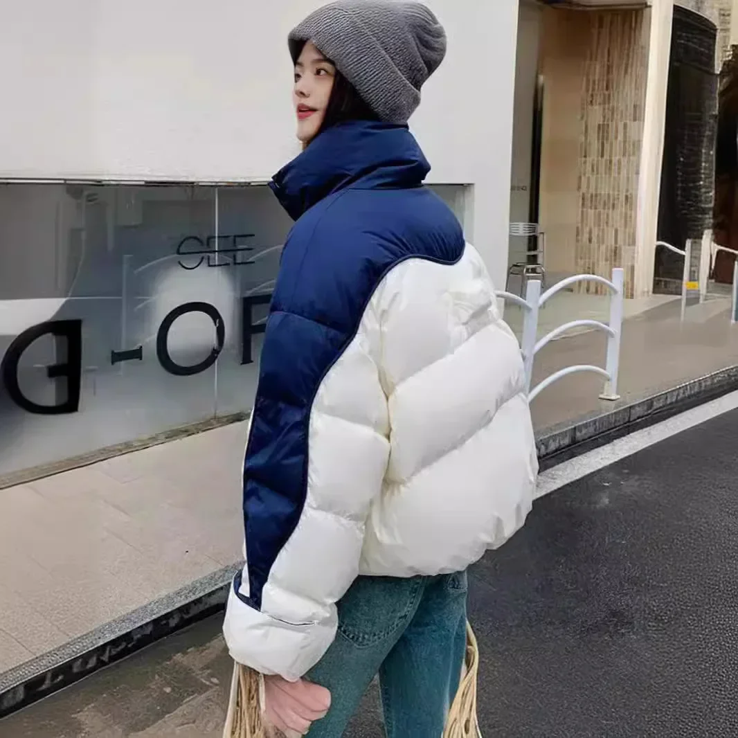 2024 nuove donne inverno corto cotone imbottito vestiti coreano Fashion Design sciolto addensato stile straniero giacca calda