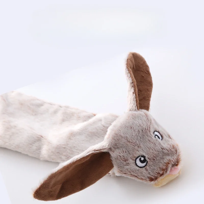 Plush Cute Toys Squeak Pet Wolf Rabbit Toy Dog Chew Squeaky Whistling Involved Dog Toys for Small Large Dogs Pet Products