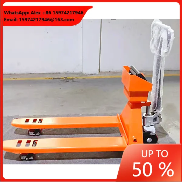 Pallet Jack 2T 3T Weighing Manual Hydraulic Hand Pallet Jack Truck With Scale Print