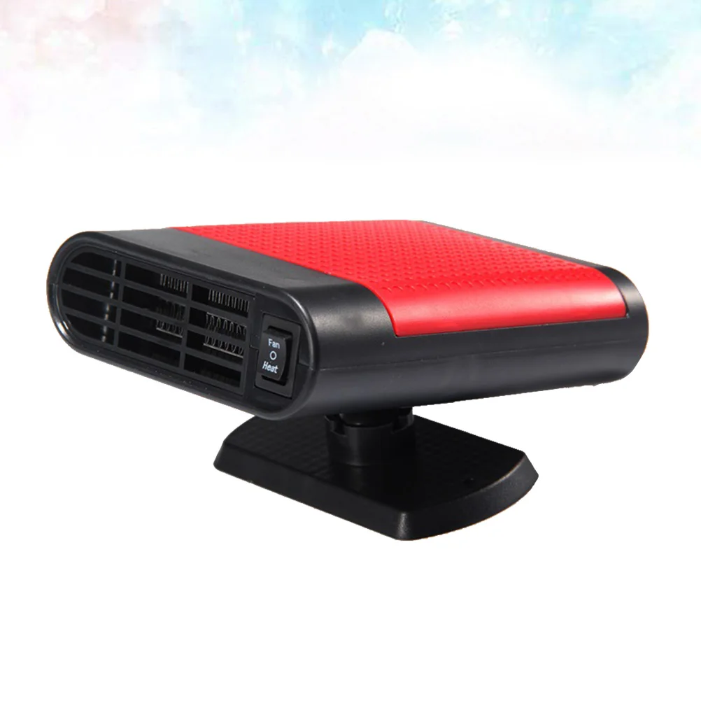 Mini calentador descongelador de coche de 12V, ventilador de calefacción para vehículo eléctrico, descongelador de parabrisas (rojo), calentador de coche