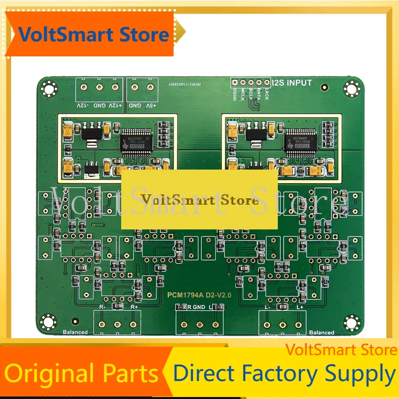 VoltSB-581 Parallel Dual Pcm1794a Decoding Board Dac Gold Plated Hifi Fever 24bit 192khz