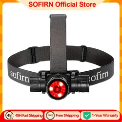 Sofirn HS21 2000lm EDC Headlamp 18650 USB C Rechargeable Flashlight SFT40 Powerful Headlight With Infrared Switch