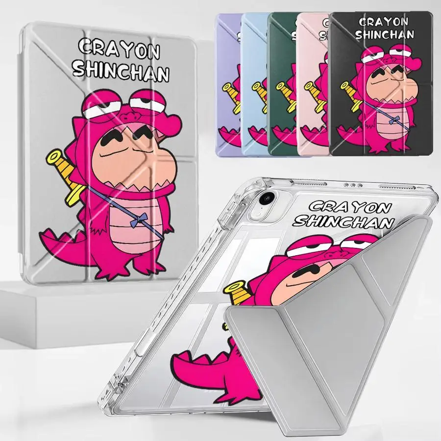 

Shin Chan Y-Fold Cover Tablet Case For iPad Pro 11th 10th 9th 8th 7th 12.9inch Air 4 5 M3 M2 2 M4 11inch Mini 6 7 Pro 2025 Cute