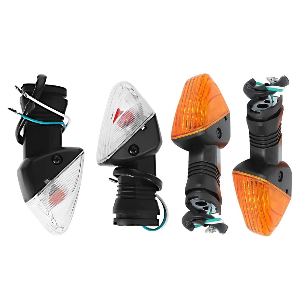 

2Pcs Rear Turn Signal Indicator Light Moto Parts For KAWASAKI ZX6R/10R Z750/S KLE 500 KLR 650 Amber Lens Motorcycle Accessories