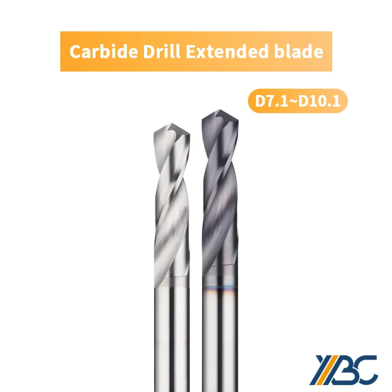 65 Degree Straight Shank Coated Tungsten Steel Drill Bit 7.1~10.1 Aluminum Alloy Stainless Steel Special Overall Carbide Drill Bit