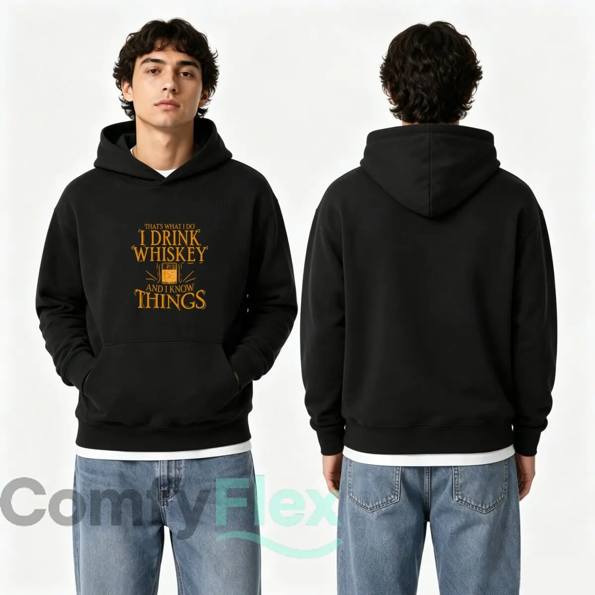 Thats What I Do I Drink Whiskey And I Know Things Autumn and winter hooded sweatshirts