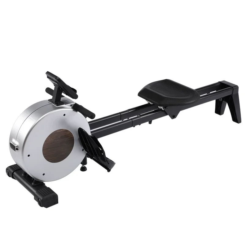 Upright Storable Magnetic Rowing Machine with LCD Monitor, Home Gym Strength & Cardio Fitness Equipment
