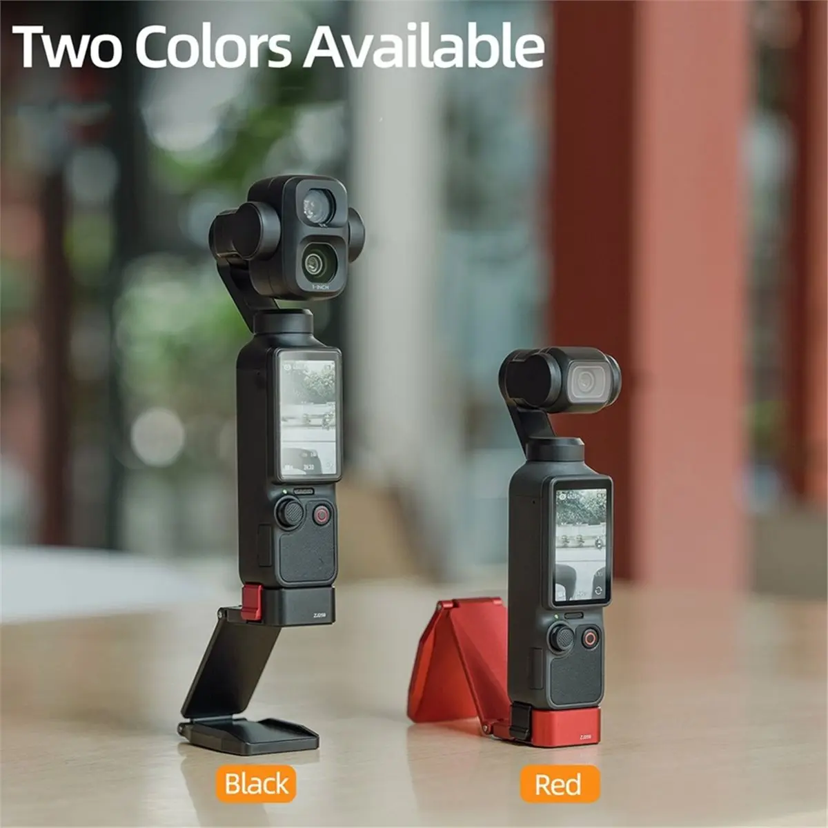 AC※▼●879-Magnetic Mount for Pocket4P/4/3 Metal Quick-Release Magnetic Mount Stand 180° Adjustable Handle Red