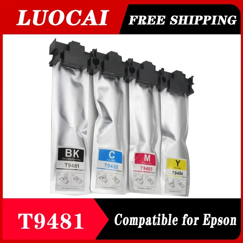 

T9481 T9482 T9483 T9484 Ink Cartridge With Pigment Ink For Epson WorkForce Pro WF-C5790 WF-C5710 WF-C5290 WF-C5210 Ink Bag