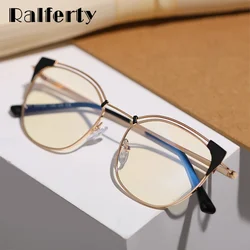 Ralferty 2025 Trendy vrouwen Bril Anti Blauw Licht Computer Gaming Anti-reflecterende Brilmonturen Vrouwelijke 0 Dioptrie Spektakel