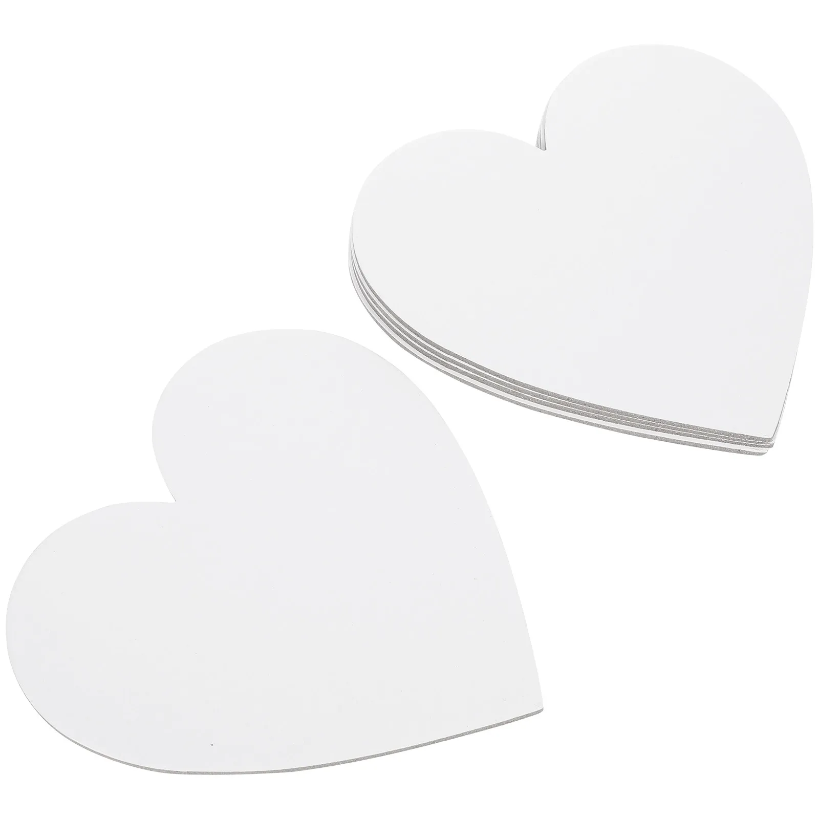5Pcs Heart Shaped Thick Cotton Canvas Panels Ideal for Oil Paint Acrylics Tempera Beginners Students Artists Indoor Outdoor Art