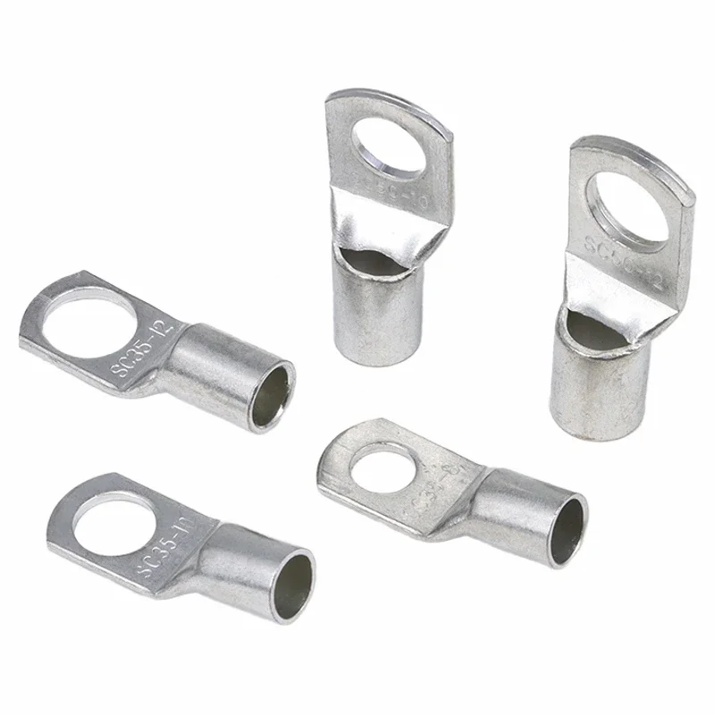 1/5/50 قطعة SC نوع سلك الأنف محطة SC35 SC50 SC70 SC95 المعلبة الأسلاك النحاسية العروات عروات البطارية تجعيد كابل البطارية ينتهي محطات