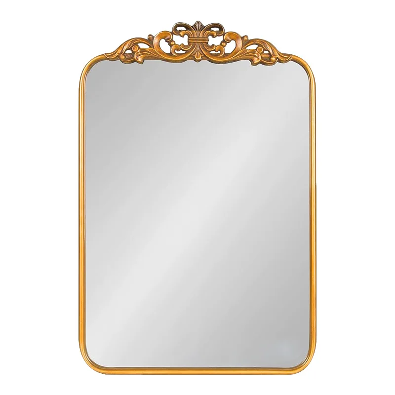 

Американское антикварное косметическое зеркало, европейская раковина в стиле ретро, резное зеркало, декоративная подвеска