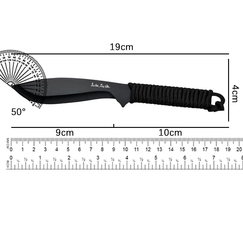 Straight Knife Outdoor Mountaineering Knife Camping High Hardness Multifunctional Portable