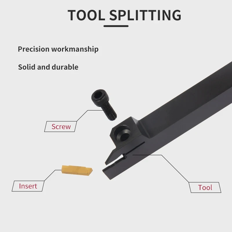 Full Series Grooving Tool Holder MGEHR1212 MGEHR1616 MGEHR2020 MGEHR2525 Carbide Grooving Insert MGMN150 MGMN200 MGMN300 MGMN400