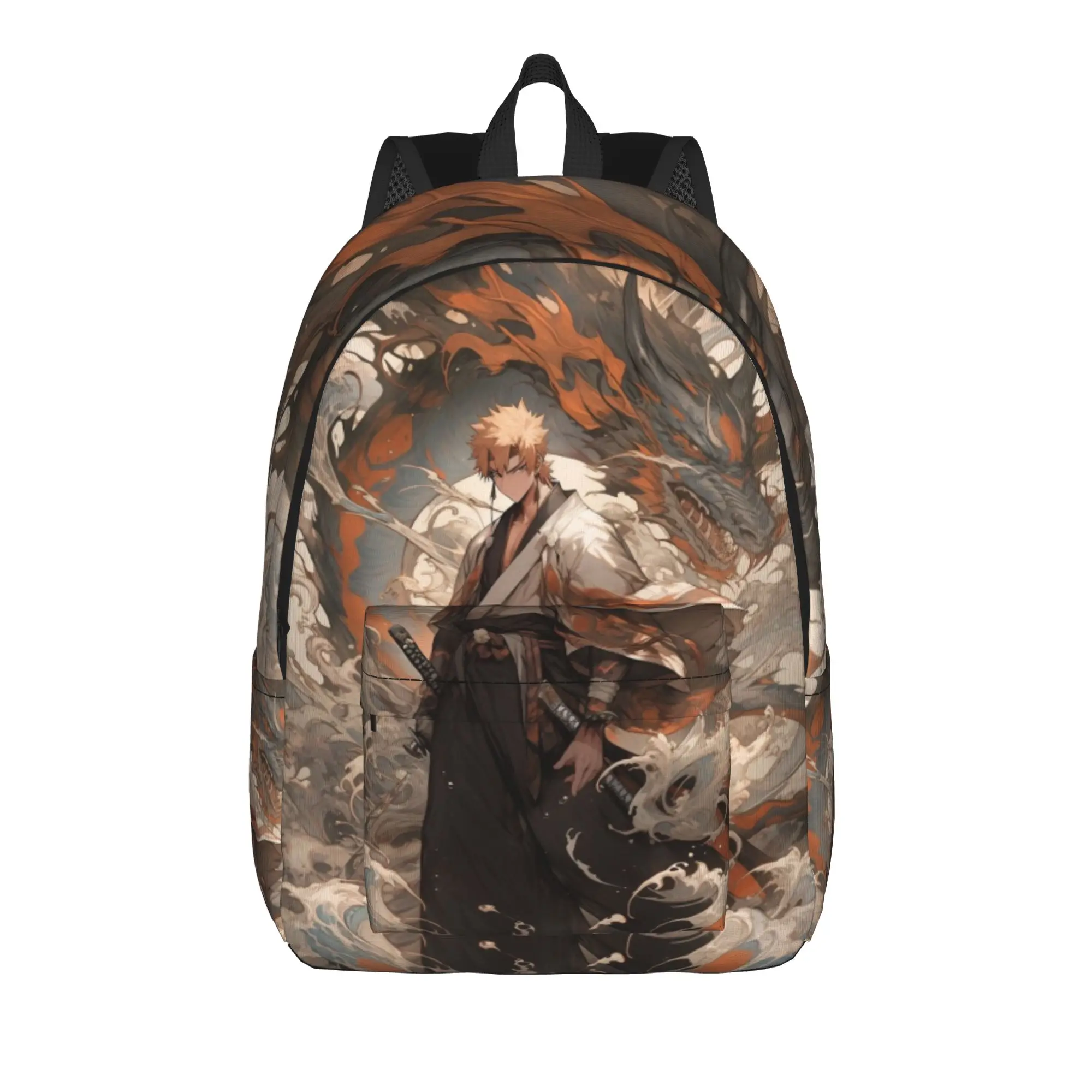 

Back to school season Ichigo Kurosaki (2) Knapsack Bleach Students Super Quality Backpack