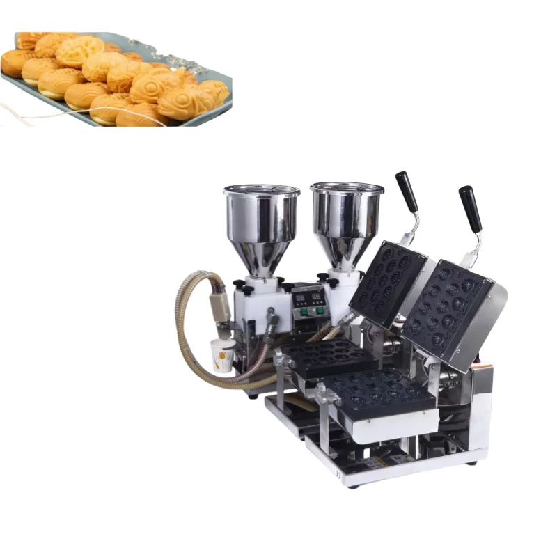 Máquina comercial de llenado y gofres de nueces, equipo de lechada de donuts y pasteles para tiendas de refrigerios