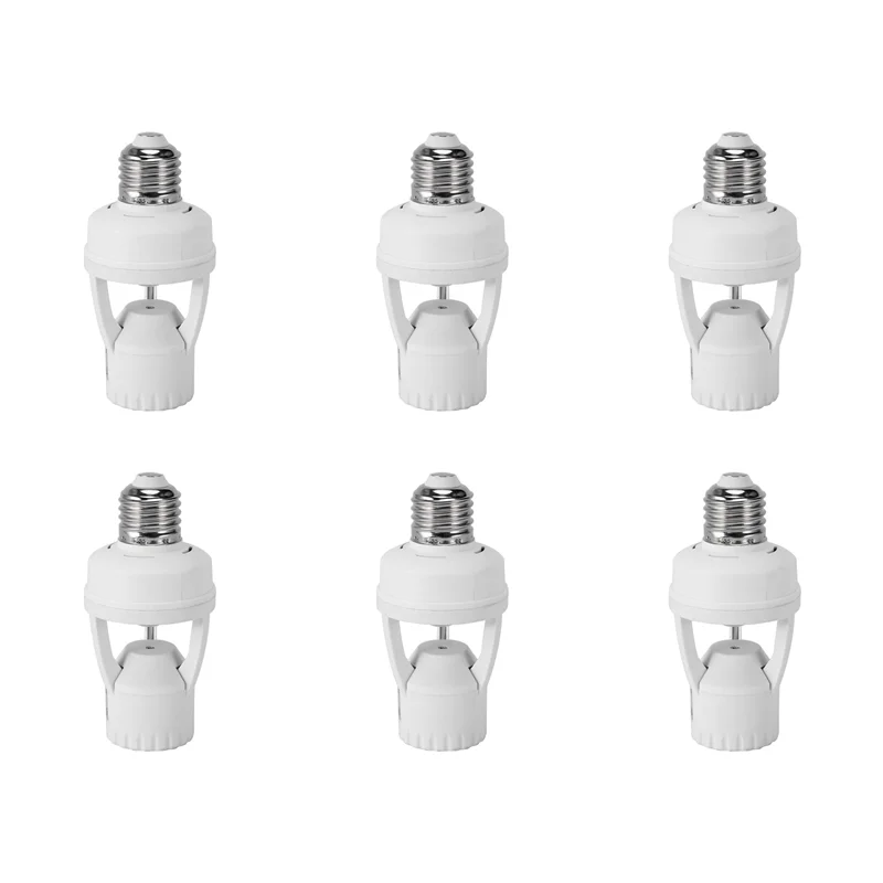 

ABFY-6X AC 110-220V 360 Degrees Pir Induction Motion Sensor IR Infrared Human E27 Plug Socket Switch Base LED Bulb Holder