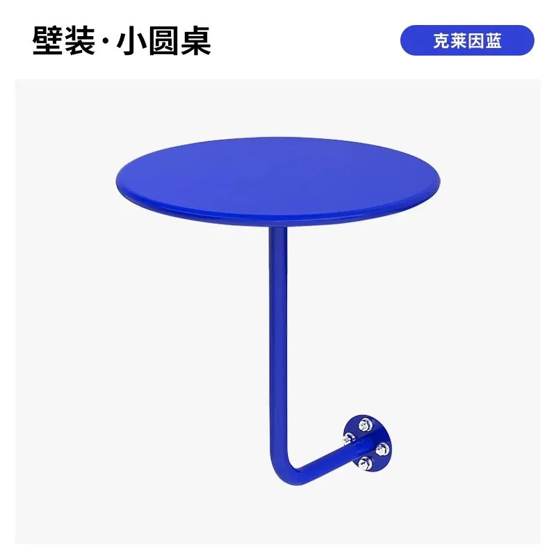 Wall-mounted Small Round Table Wall-mounted Side Table Dessert Shop coffee Table  Industrial Style Wall-to-wall