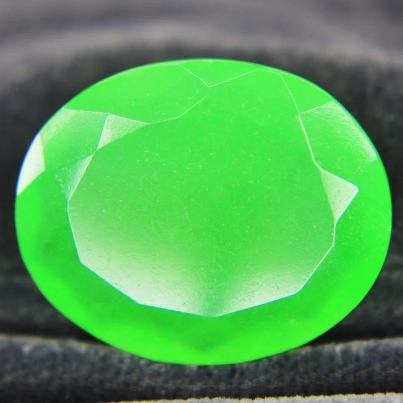 

22+ Ct Green Jadeite Jade Certified Natural Oval Shape Loose Gemstones